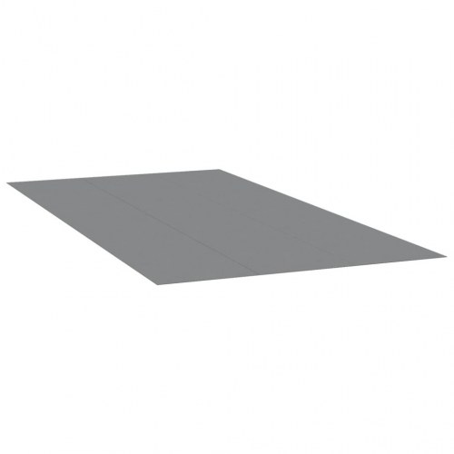 Poolunderlag 640 × 321 cm i polyester-geotekstil - lysegrå