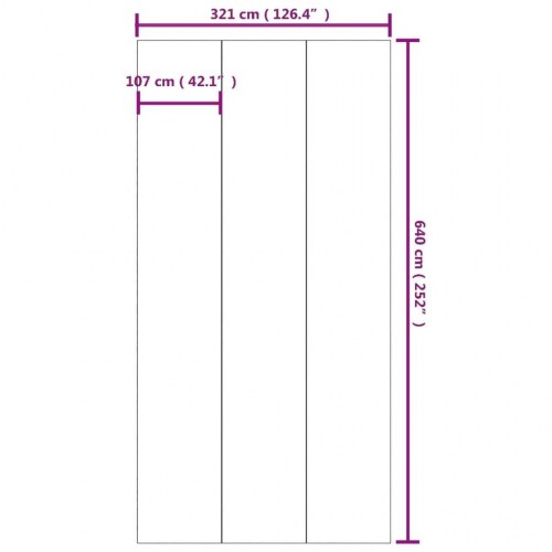 Poolunderlag 640 × 321 cm i polyester-geotekstil - lysegrå