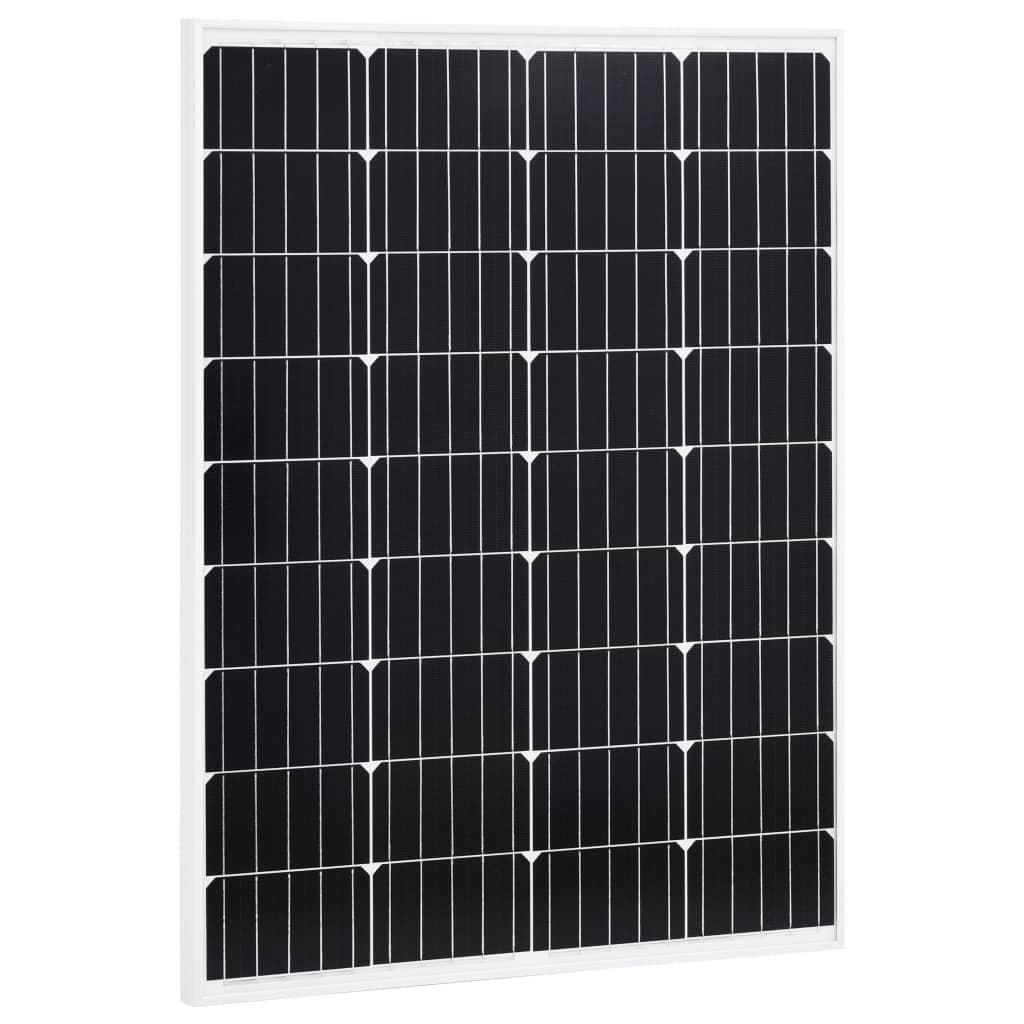 Solcellepanel 100 W aluminium og sikkerhedsglas