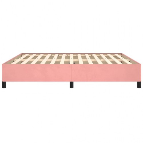 Sengeramme 160x200 cm i fløjl - pink