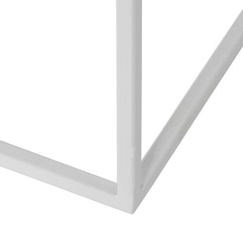Konsol Hvid Natur Krystal Jern Træ MDF 120 x 30 x 75 cm