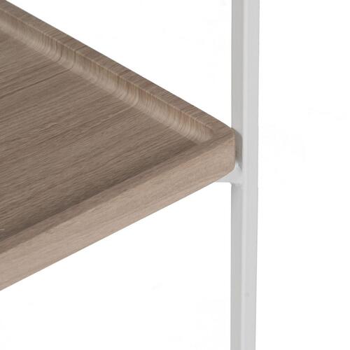 Konsol Hvid Natur Krystal Jern Træ MDF 120 x 30 x 75 cm