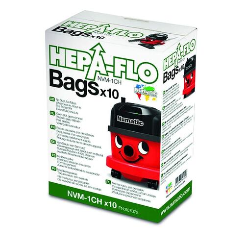 Udskiftningspose til Støvsuger HEPA-flo Henry Hetty Harry Numatic NVM-1CH