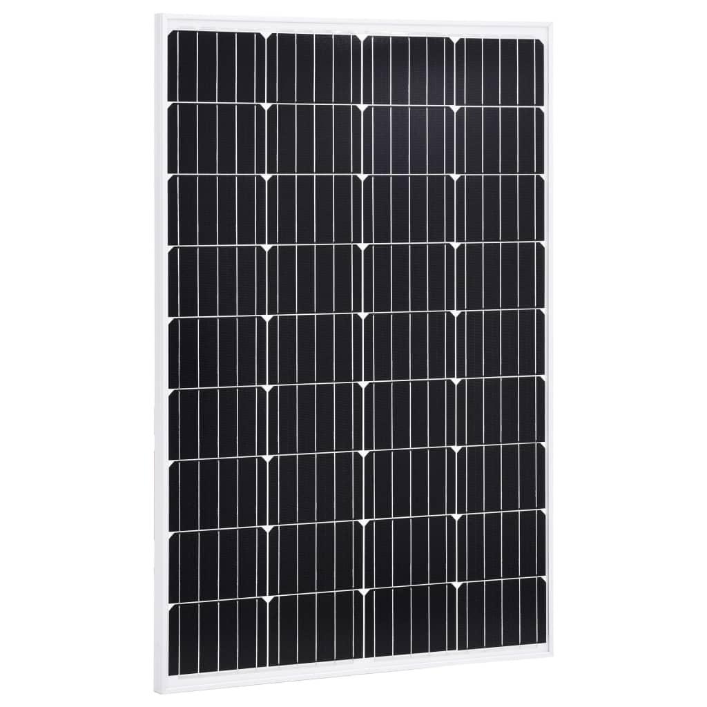 Solcellepanel 120 W aluminium og sikkerhedsglas