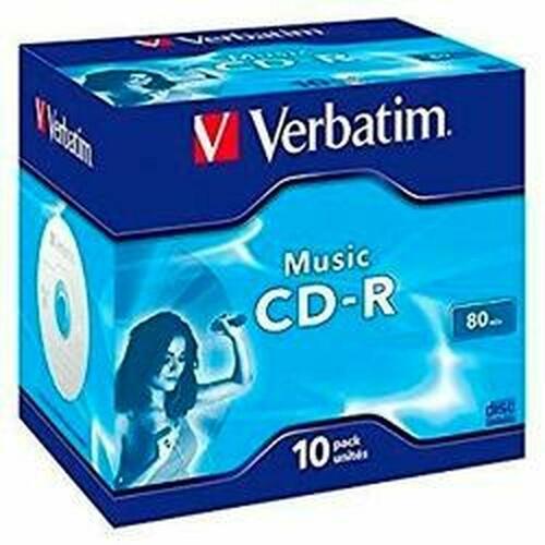 CD-R Verbatim Music CD-R 700 MB Sort (10 enheder)
