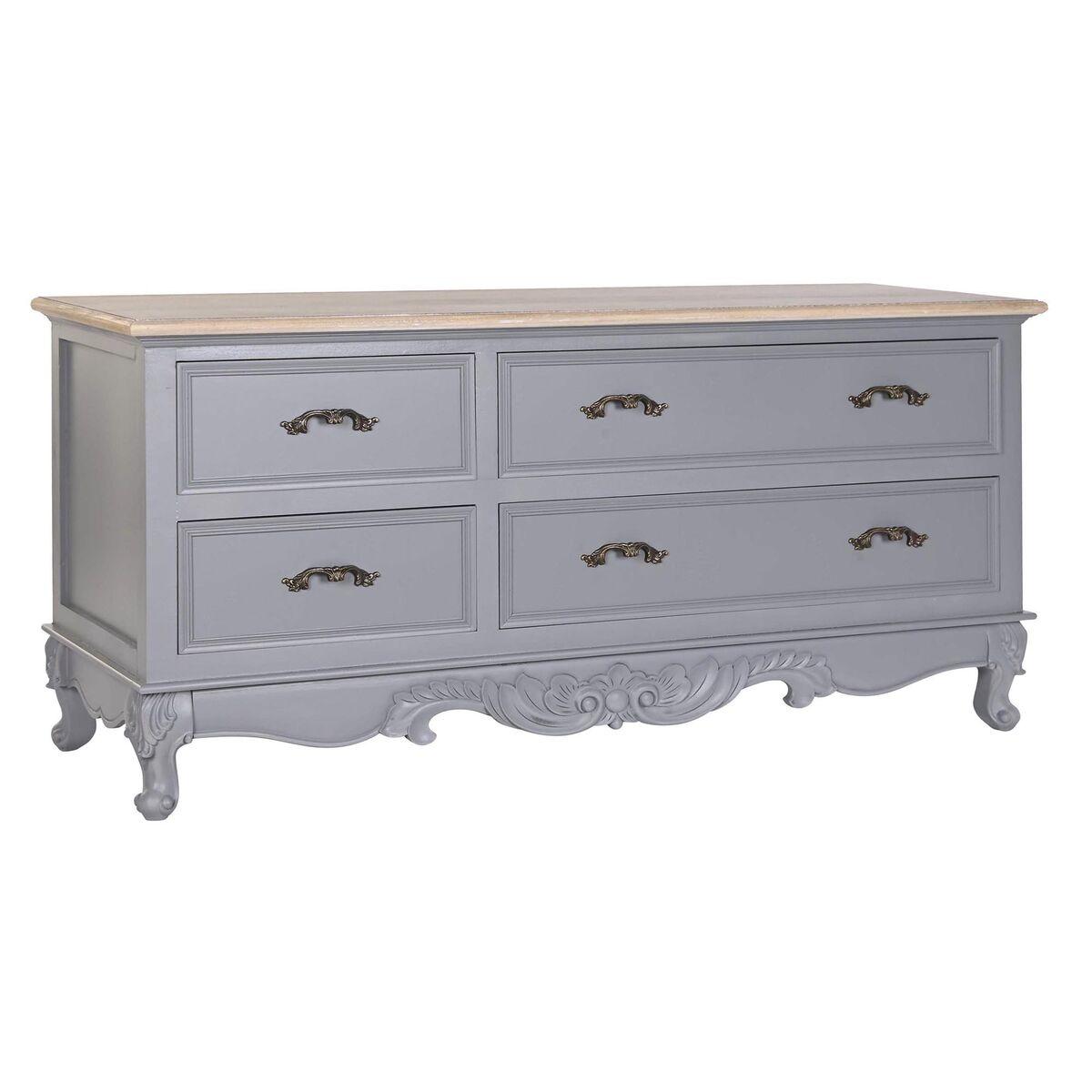 Møbler Paulonia Træ Træ Mdf Grå Natur 120 X 40 X 56.5 Cm 120 X 40 X 56 5 Cm
