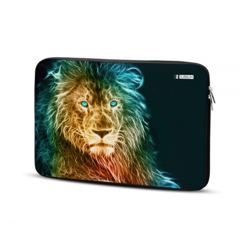Laptop sleeve Subblim - Lion, 14" neopren, multifarvet