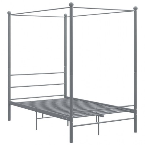 Sengestel til himmelseng 120x200 cm metal grå