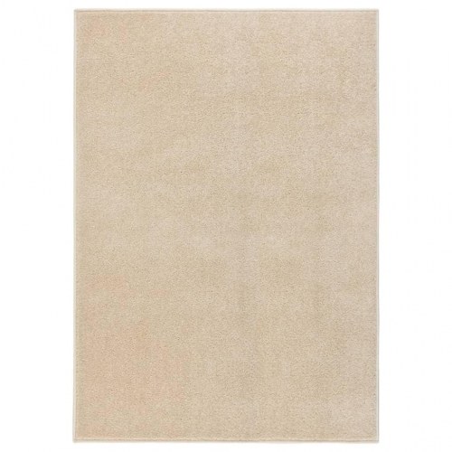 Gulvtæppe 240x340 cm kort luv beige