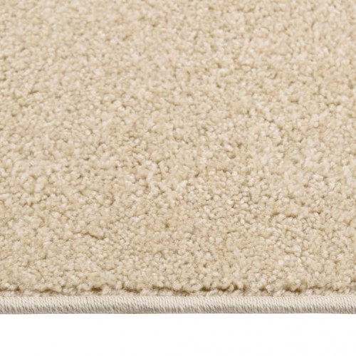 Gulvtæppe 240x340 cm kort luv beige