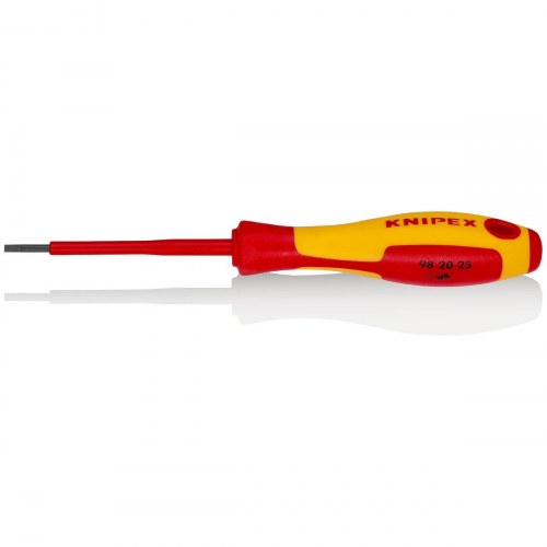 Skruetrækker lige kærv Knipex 982025 - elektriker, isoleret håndtag