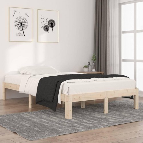 Sengeramme 120x200 cm massivt fyrretræ