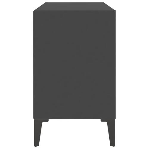 Tv-skab med metalben 69,5x30x50 cm grå