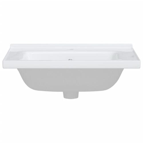 Badeværelsesvask 61x48x19,5 cm rektangulær keramisk hvid