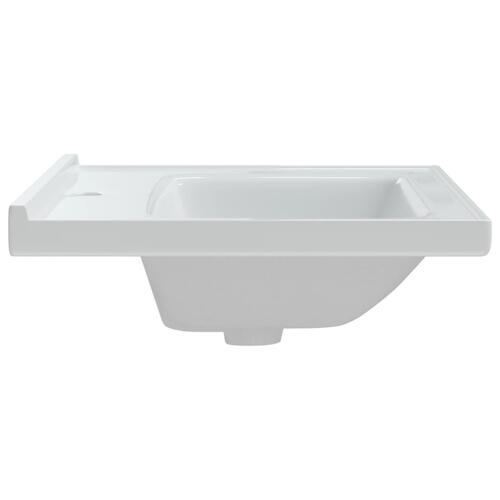 Badeværelsesvask 61x48x19,5 cm rektangulær keramisk hvid