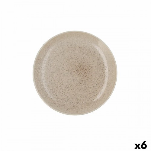 Ariane flad middagstallerken Porous beige keramik Ø 27 cm - 6 stk.