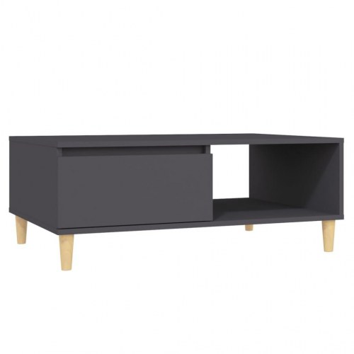 Sofabord 90x60x35 cm konstrueret træ grå