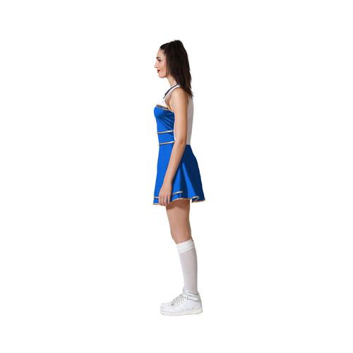 Kostume til voksne Blå Cheerleader XL
