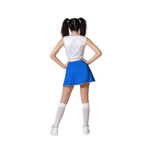 Kostume til voksne Blå Cheerleader XL