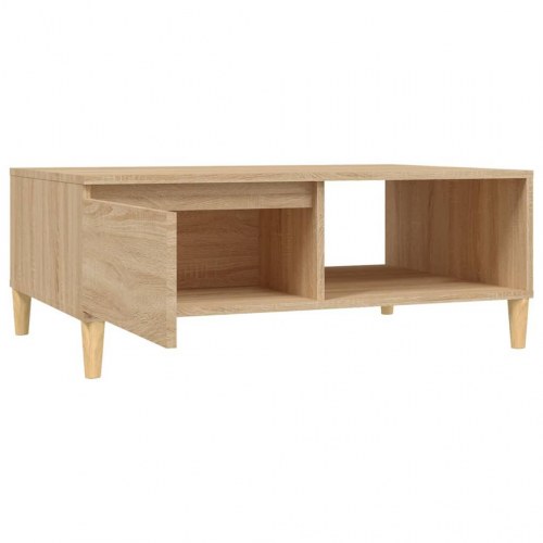 Sofabord 90x60x35 cm konstrueret træ sonoma-eg