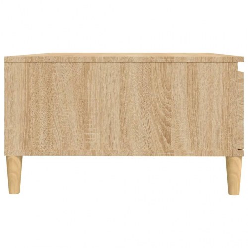 Sofabord 90x60x35 cm konstrueret træ sonoma-eg