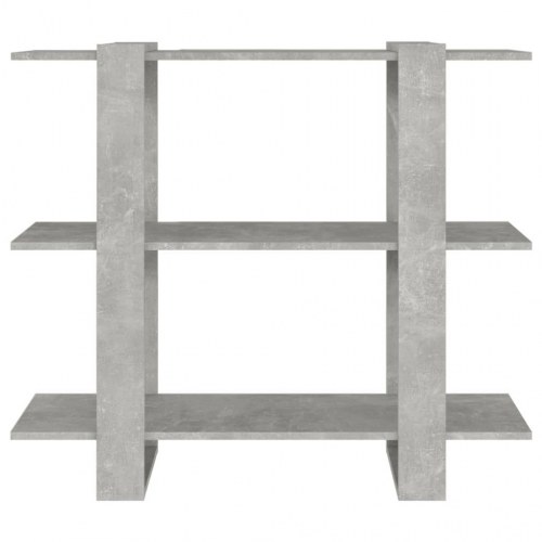 Bogreol/rumdeler 100x30x87 cm betongrå