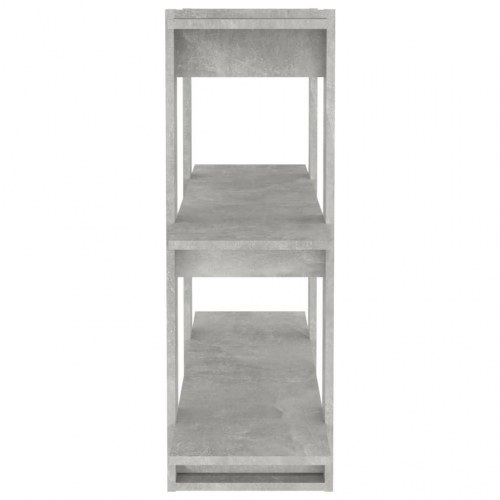 Bogreol/rumdeler 100x30x87 cm betongrå