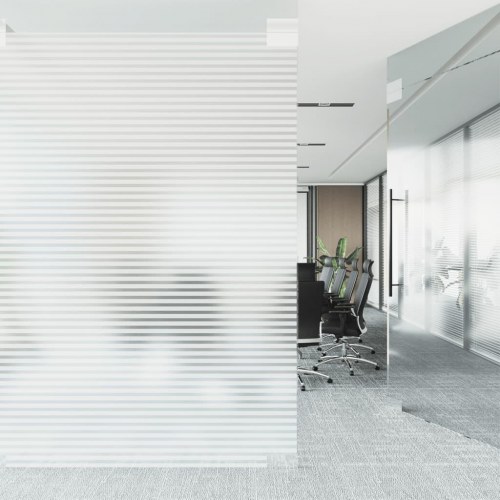 Vinduesfolie stribet PVC matteret 60 x 1.000 cm