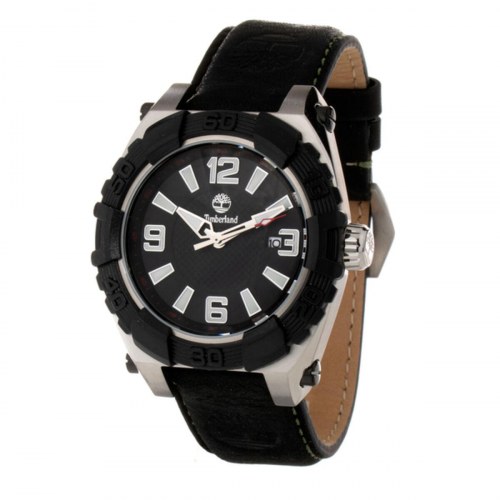 Herreur Timberland 13321JSTB02BN Ø45 mm - sort læderrem