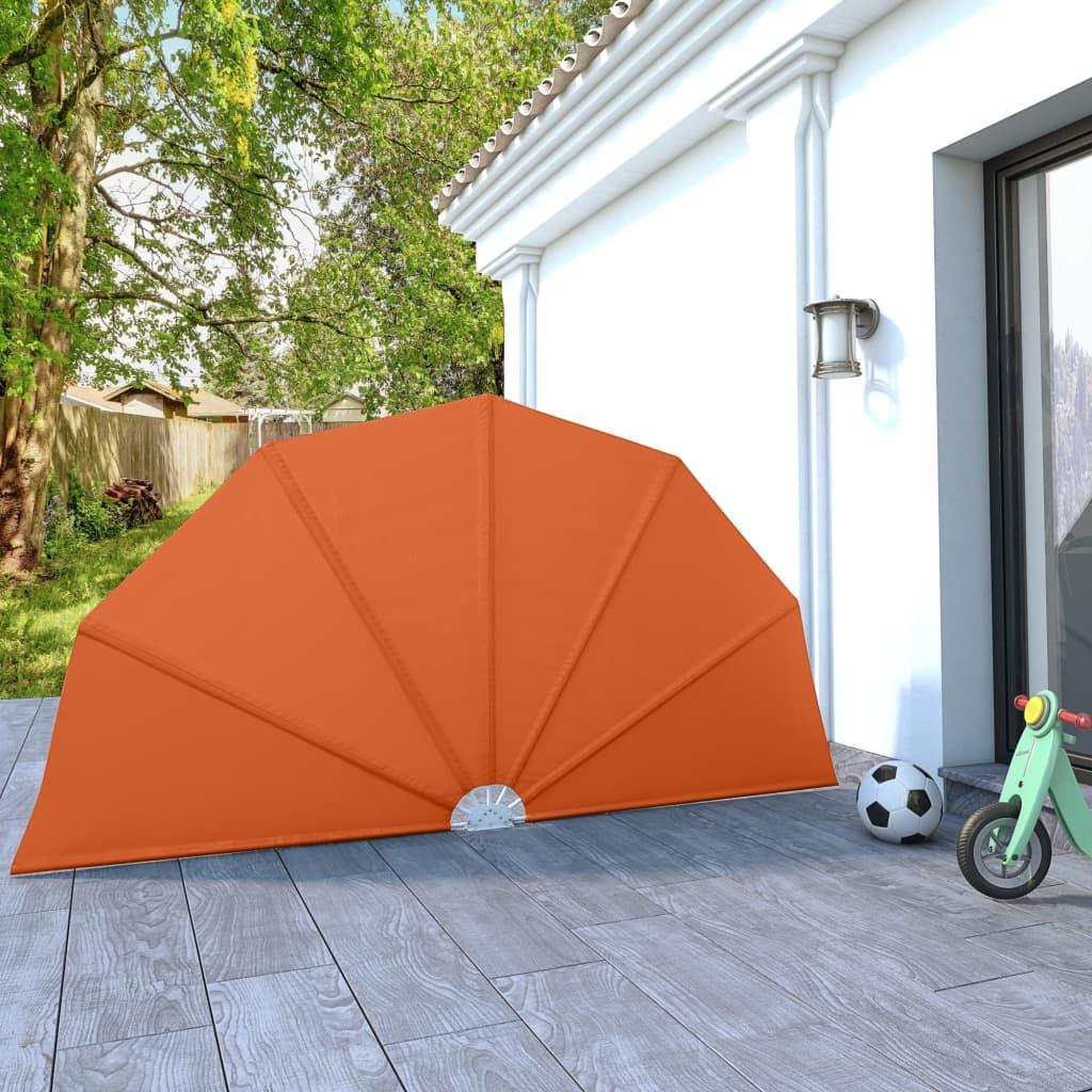 Sammenklappelig sidemarkise til terrasse terracotta 160 cm