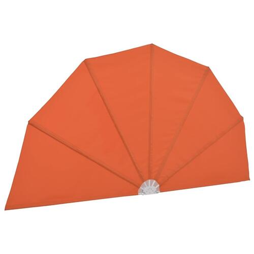 Sammenklappelig sidemarkise til terrasse terracotta 160 cm