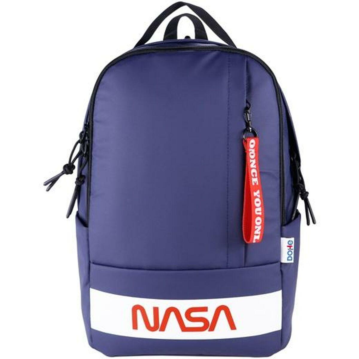 Skoletaske Dohe Nasa Flag Blå 32 X 45 X 17 Cm