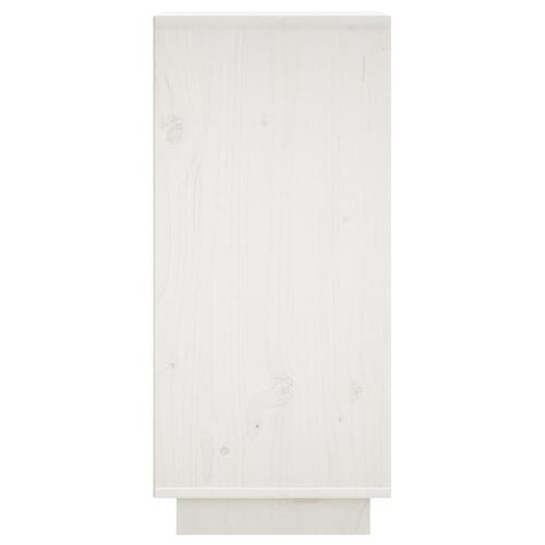 Skænk 31,5x34x75 cm massivt fyrretræ hvid