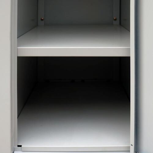 Skab med 6 rum 90 x 45 x 180 cm stål grå