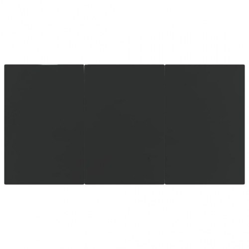 Spisebordssæt til haven 7 dele med hynder polyrattan sort