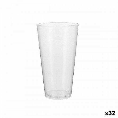 Algon genanvendelige plastikkopper - gennemsigtige, 450 ml (32 enheder)