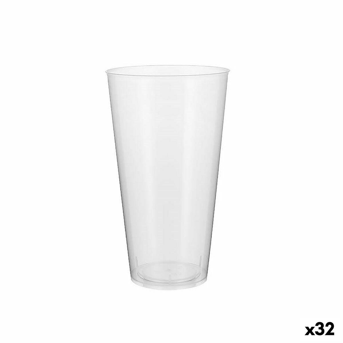 Algon genanvendelige plastikkopper - gennemsigtige, 450 ml (32 enheder)