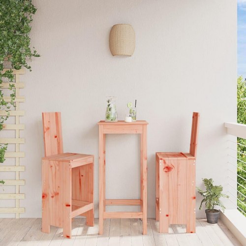 Barstole 2 stk. i massivt douglasgran - 40 x 42 x 120 cm