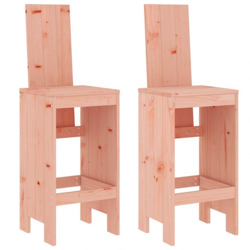 Barstole 2 stk. i massivt douglasgran - 40 x 42 x 120 cm
