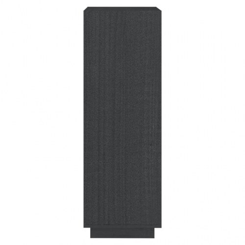 Bogreol/rumdeler 40x35x103 cm massivt fyrretræ grå