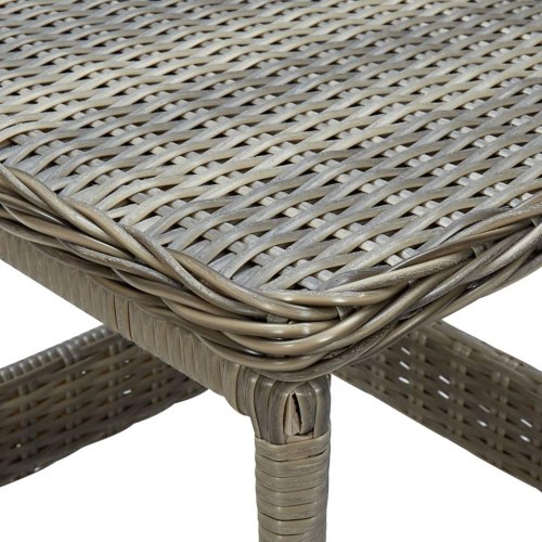 Havebord 45x45x46,5 cm polyrattan brun