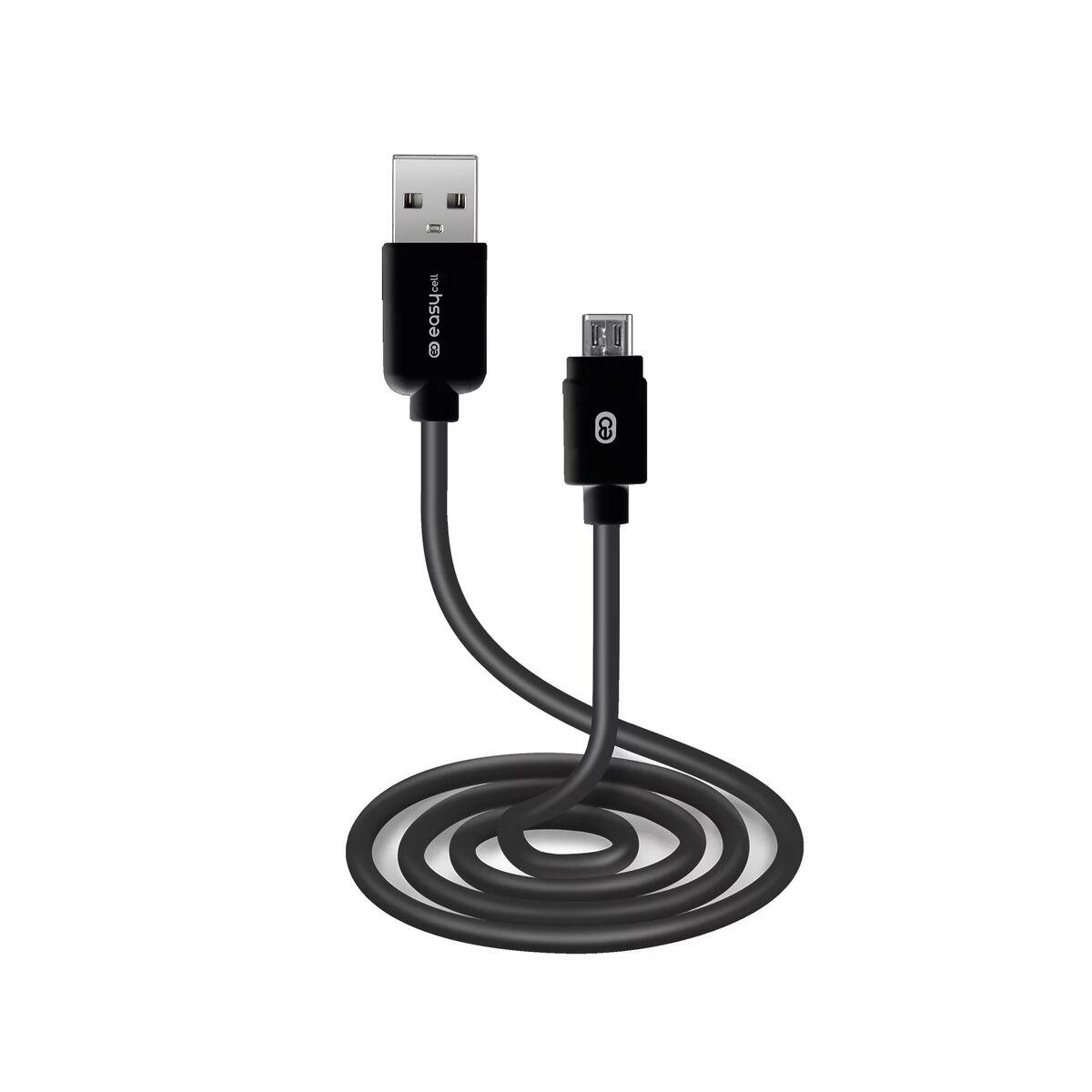 USB-kabel til micro USB SBS Sort 1 m