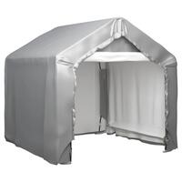 Opbevaringstelt 180x180 cm galvaniseret stål grå