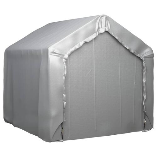 Opbevaringstelt 180x180 cm galvaniseret stål grå