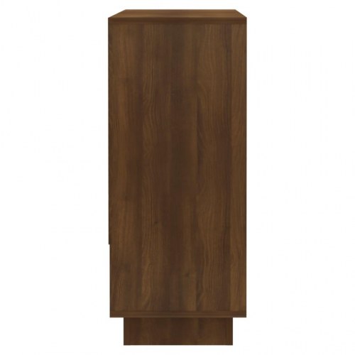 Skænk 97x31x75 cm konstrueret træ brun egetræ