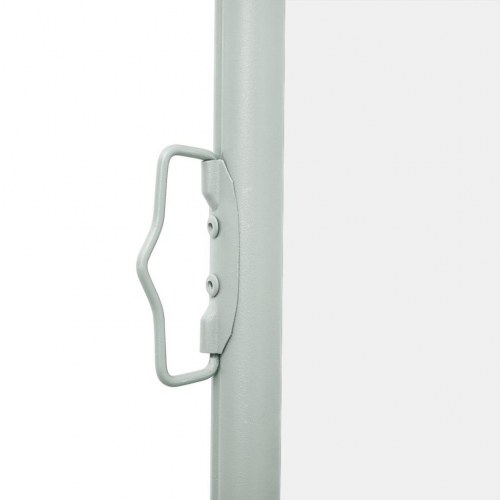 Sammenrullelig sidemarkise til terrasse 140×600 cm - cremefarvet