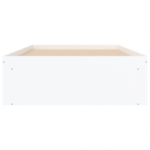 Sengeramme med opbevaring 90×200 cm - hvid