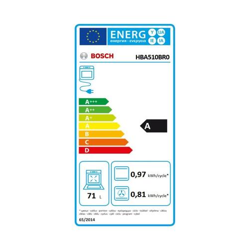 Multiformåls-ovn BOSCH HBA510BR0 71 L 3400W