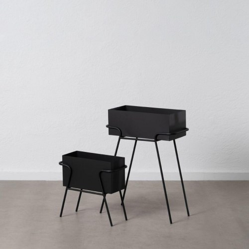 Sæt af planteredskaber Sort Jern 58 x 25 x 76 cm (2 enheder)