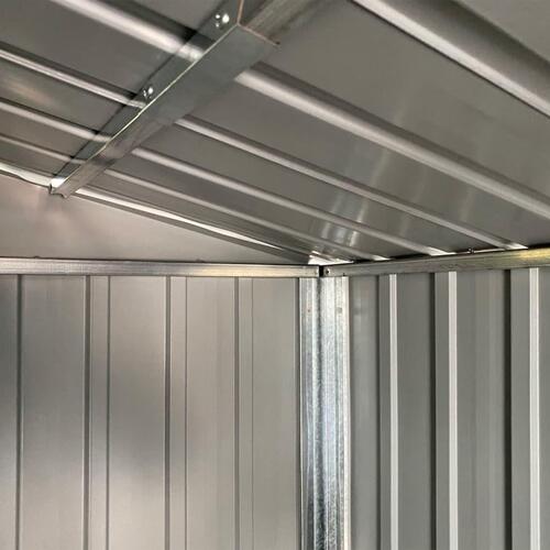 Haveskur 191x300x198 cm galvaniseret stål lysebrun